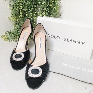 Manolo Blahnik Black Sedaraby D’Orsay